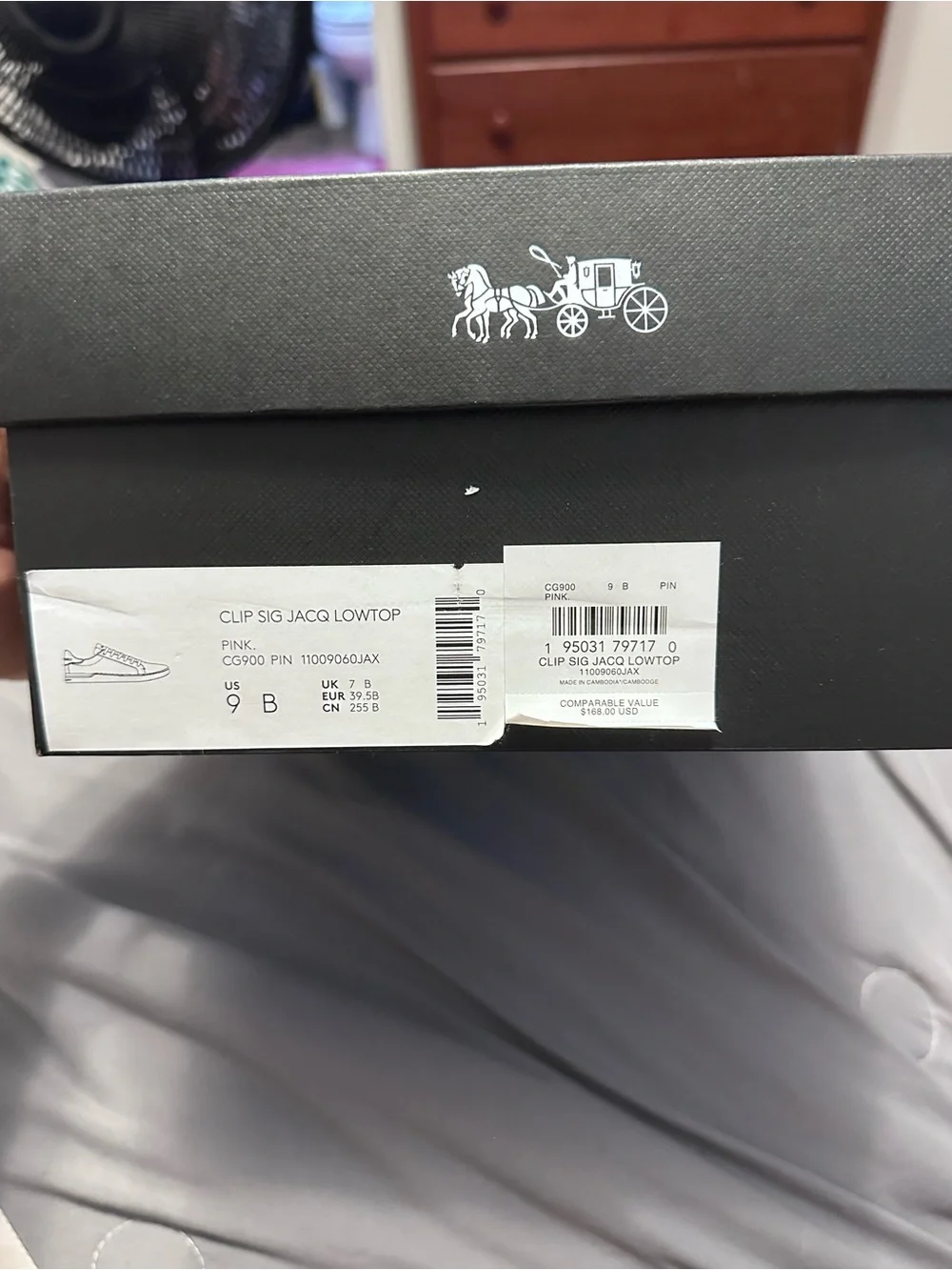 Coach Pink Logo-Pattern Sig Java Lowtop Sneaker